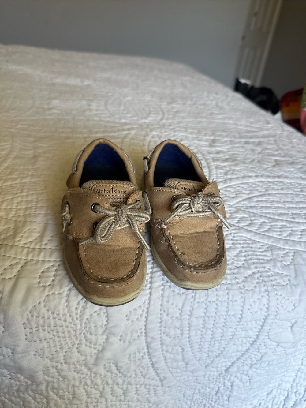 Aloha Island Kids Brown Suede loafer Boat Shoes